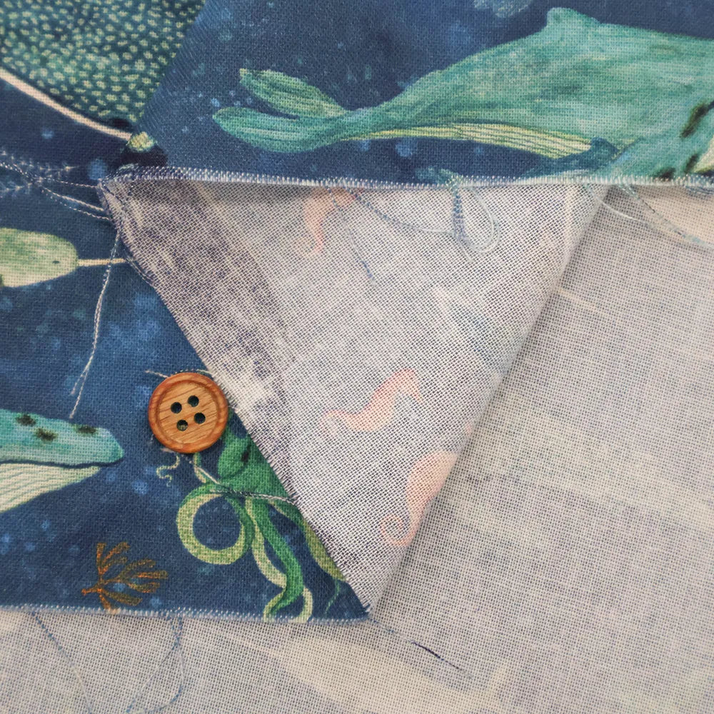 USA Cotton Printed Fabric WINDHAM FABRICS Creatures of the sea - nomura tailor