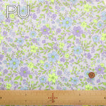 Cotton Broadcloth Fluorescent Printed Fabric - Flowers - nomura tailor
