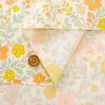 Cotton Broadcloth Fluorescent Printed Fabric - Flowers - nomura tailor