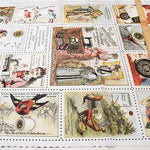 USA cotton RILEY BLAKE stamps [1 pattern: approx. 60cm x 105cm] - nomura tailor