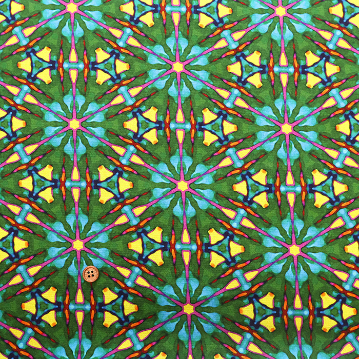 USA Cotton Printed Fabric - FREE SPIRIT Tie-dye Style Pattern - nomura tailor