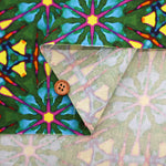 USA Cotton Printed Fabric - FREE SPIRIT Tie-dye Style Pattern - nomura tailor