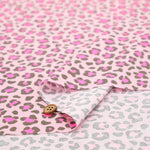 Neon Print Cotton Sharting Fabric - Leopard - nomura tailor