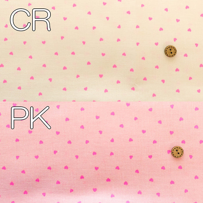Cotton Oxford Fluorescent Printed Fabric -Petit Heart - nomura tailor