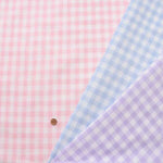 Cotton double gauze printed fabric Gingham - nomura tailor