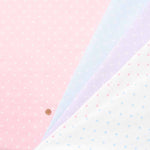 Cotton double gauze printed fabric Polka dots - nomura tailor