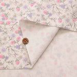 Cotton Ox Printed Fabric Strawberries and Flowers - nomura tailor