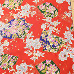 Cotton Scare Lamé Printed Fabric Japanese Kikyo - nomura tailor