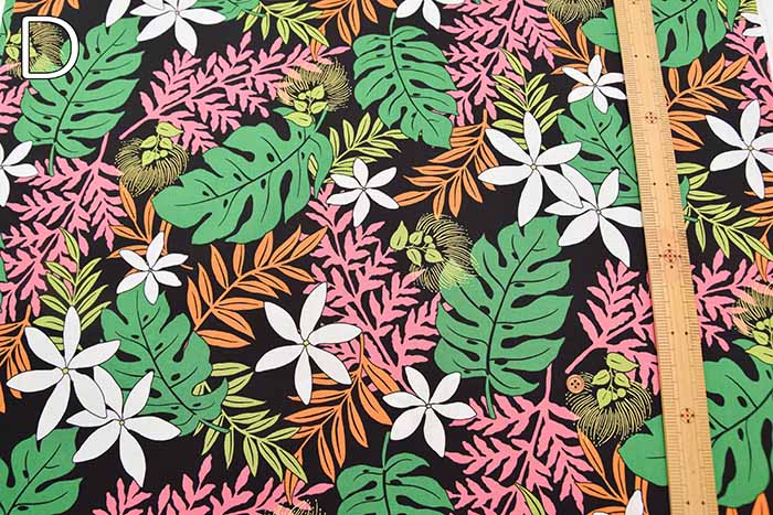 Cotton broadcloth printed fabric Hawaiian - nomura tailor