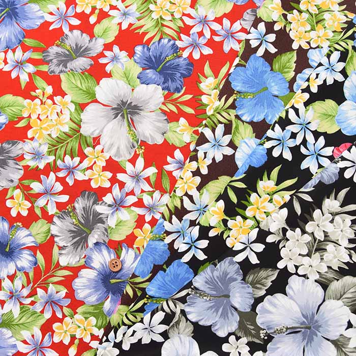 Cotton Broad Printed Fabric Hawaiian - nomura tailor