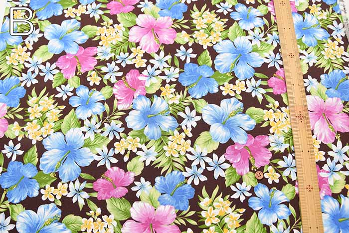 Cotton Broad Printed Fabric Hawaiian - nomura tailor