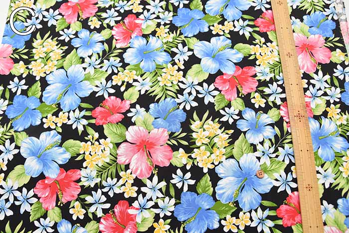 Cotton Broad Printed Fabric Hawaiian - nomura tailor