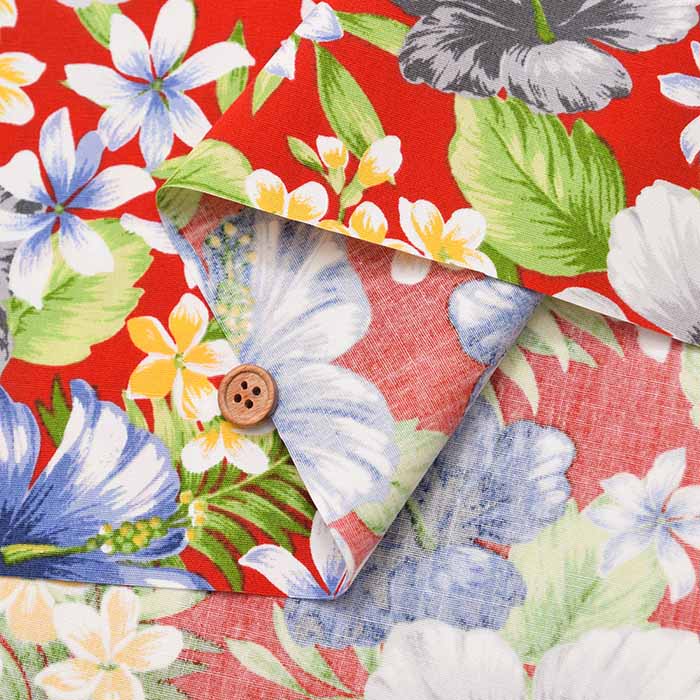 Cotton Broad Printed Fabric Hawaiian - nomura tailor