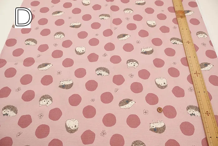 Cotton Oxford Fabric - Hedgehog - nomura tailor