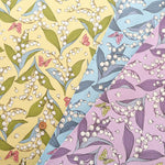 Cotton Oxford Printed Fabric - Lily of the Valley - nomura tailor