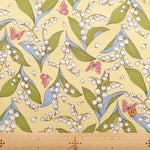 Cotton Oxford Printed Fabric - Lily of the Valley - nomura tailor