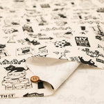 Cotton Oxford Printed Fabric - Cat Journey - nomura tailor