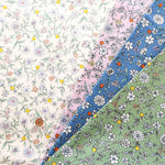 Cotton Broad Printed Fabric - Botanical Flowers - nomura tailor