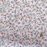 Cotton Broad Printed Fabric - Botanical Flowers - nomura tailor
