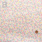 Cotton Broad Printed Fabric - Dot Flower - nomura tailor