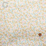 Cotton Broad Printed Fabric - Dot Flower - nomura tailor