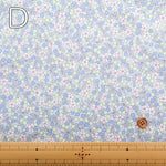Cotton Broad Printed Fabric - Dot Flower - nomura tailor