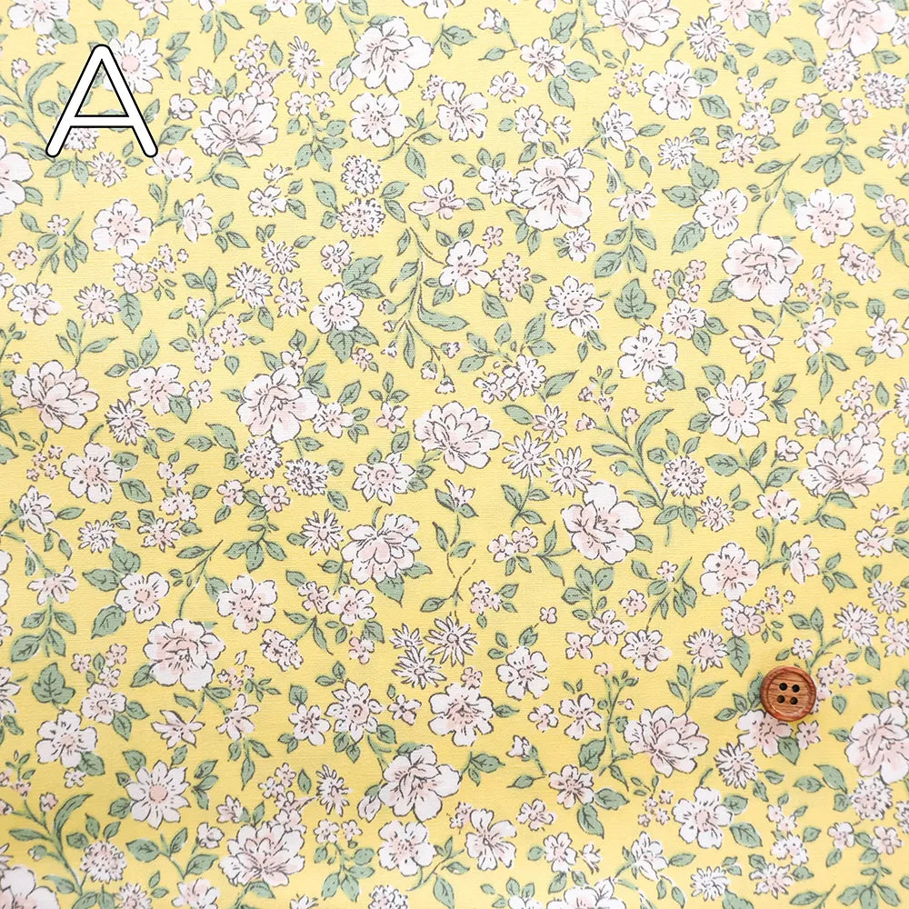 Cotton Broad Printed Fabric - Flowers - nomura tailor