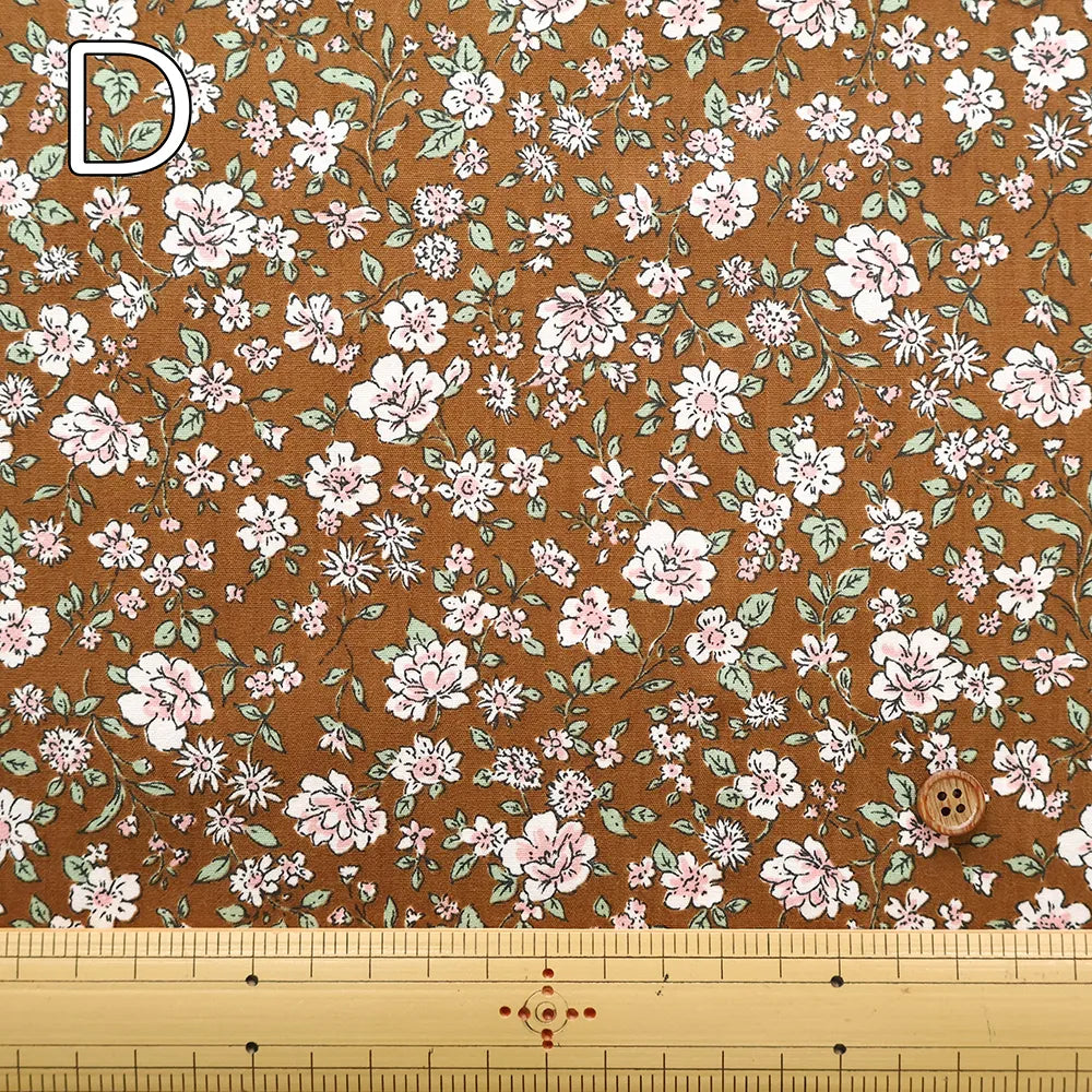 Cotton Broad Printed Fabric - Flowers - nomura tailor