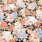 Cotton Sheeting printed Fabric - Kaleidoscope Romance 扇子 - nomura tailor