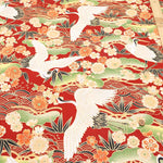 Cotton Sheeting printed Fabric - Kaleidoscope Romance - Crane - nomura tailor