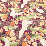 Cotton Sheeting printed Fabric - Kaleidoscope Romance - Crane - nomura tailor