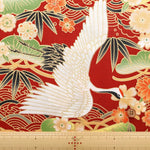Cotton Sheeting printed Fabric - Kaleidoscope Romance - Crane - nomura tailor