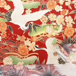 Cotton Sheeting printed Fabric - Kaleidoscope Romance - Crane - nomura tailor