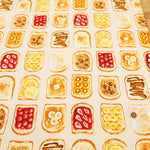 Cotton Oxford Printed Fabric - Toast - nomura tailor