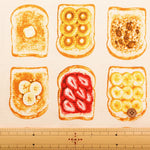 Cotton Oxford Printed Fabric - Toast - nomura tailor