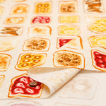 Cotton Oxford Printed Fabric - Toast - nomura tailor