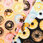 Cotton Oxford Printed Fabric - Donuts - nomura tailor