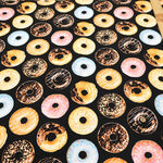 Cotton Oxford Printed Fabric - Donuts - nomura tailor