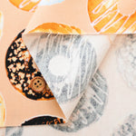 Cotton Oxford Printed Fabric - Donuts - nomura tailor