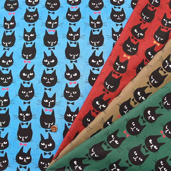 Cotton cinching print fabric Formal Cat - nomura tailor