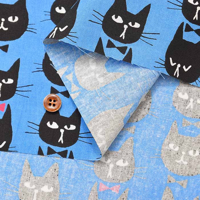 Cotton cinching print fabric Formal Cat - nomura tailor