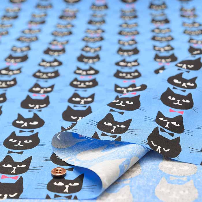 Cotton cinching print fabric Formal Cat - nomura tailor