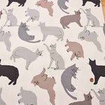 Cotton W Width Print Fabric Number 5 Collection Neko - nomura tailor