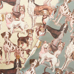 Cotton Muslin printed Fabric - nora. Dog - nomura tailor