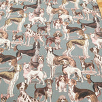 Cotton Muslin printed Fabric - nora. Dog - nomura tailor