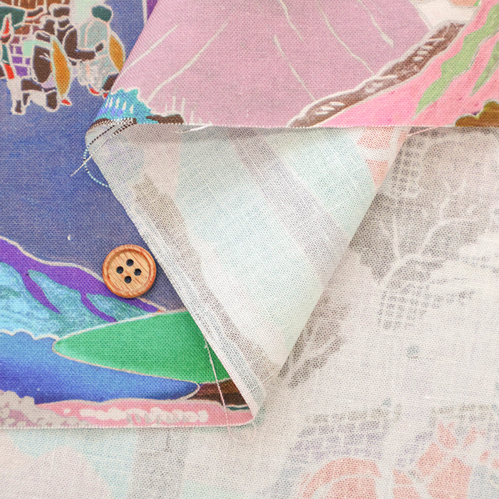 Cotton Sheeting Inkjet-printed Fabric - nora. NEO Japanesque - nomura tailor