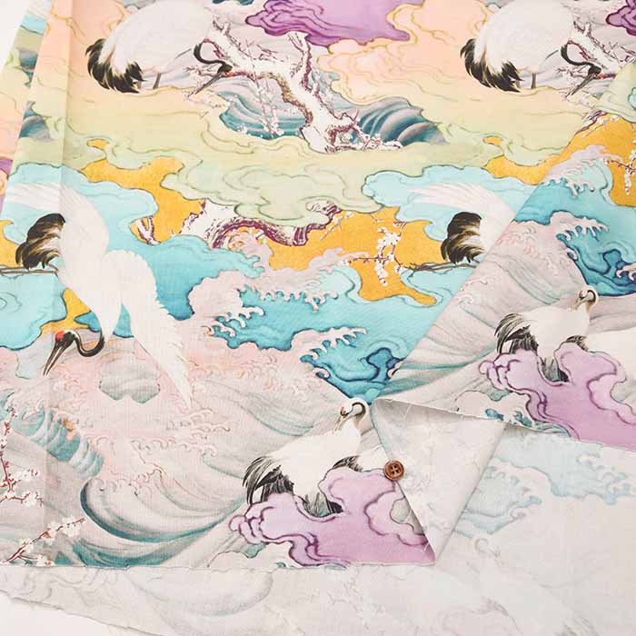 Cotton sheeting print fabric nora. crane - nomura tailor