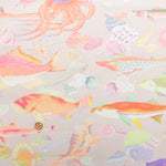 Cotton Sheeting Inkjet-printed Fabric - nora. School of fish - nomura tailor