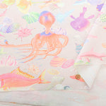 Cotton Sheeting Inkjet-printed Fabric - nora. School of fish - nomura tailor