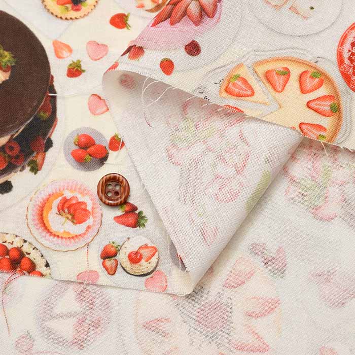 Cotton sheeting inkjet print fabric mingswim Sweets - nomura tailor